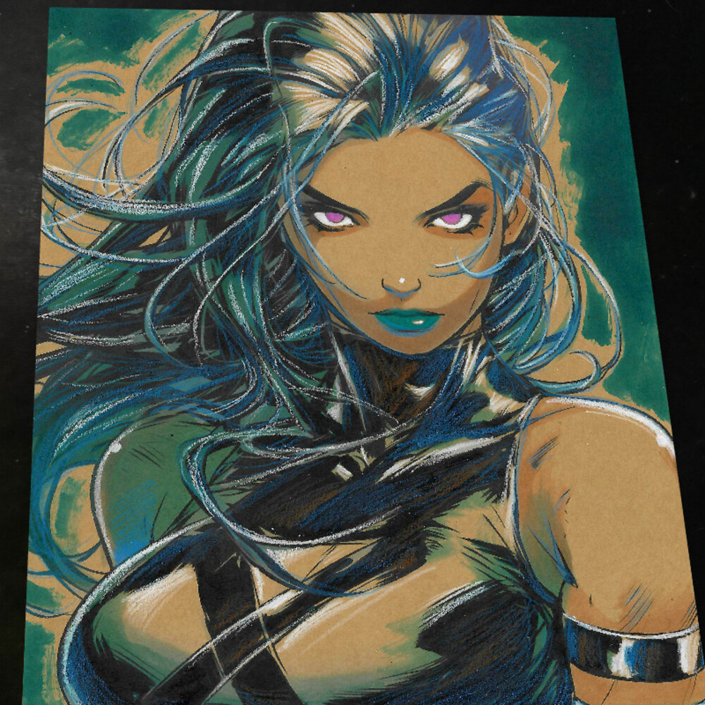 Psylocke Art Print Signed 8.5x11 | Art by Keyeske